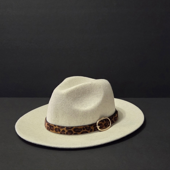 Altar'd State Leopard Belted Wool Hat - Picture 6 of 16